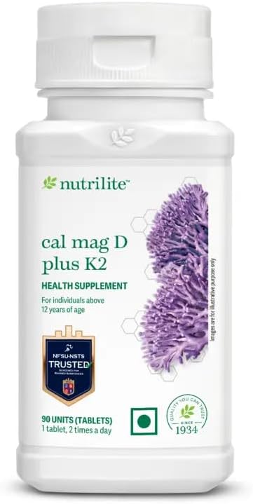 Cal Mag D, Dietary Supplement, Cherry Flavor, Gluten-Free Tablets, 90 Count, Standard Release, Bone Health Support for Adults