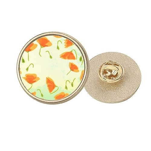 Fleur décoration métal doré broche clip rond taille M accessoire maison