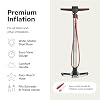 Schwinn Air Center Series or Basic Floor Pump, for a Range of Bikes, 100, 120 or 160 PSI, Soft Grip Handle, Dual Head for Schrader and Presta Valves, Manual Air Pump