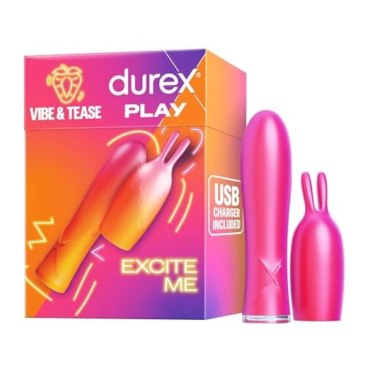 Durex Tease & Ride Multi erogene Zonen Stimulator - Vibrator-Sexspielzeug für Frauen, Männer & Paare - Sex Toy mit Vibration in 7 Stufen - Wasserdicht, leise & USB-aufladbar