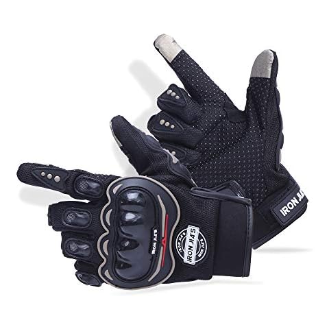 IRON JIA'S Motorcycle gloves for road racing bikes Powersports bike gloves for touch screen resistant to falls Cover