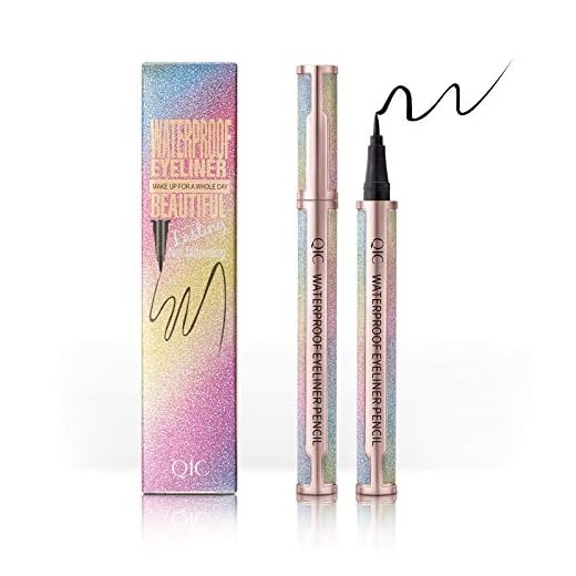 Onlyoily Delineador de ojos a prueba de agua, delineador líquido negro, resistente al agua, antiincrustante, delineador líquido de larga duración