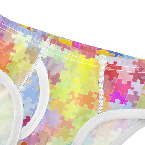 Colorful Puzzle Pieces Toddler Boy's Underwear 2T 202c14234