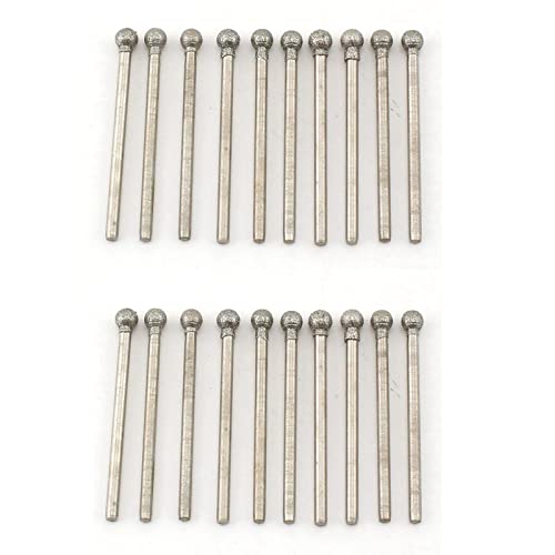 20 Piezas Fresas de Diamante de Cabeza Esférica 4 mm miniatura 1