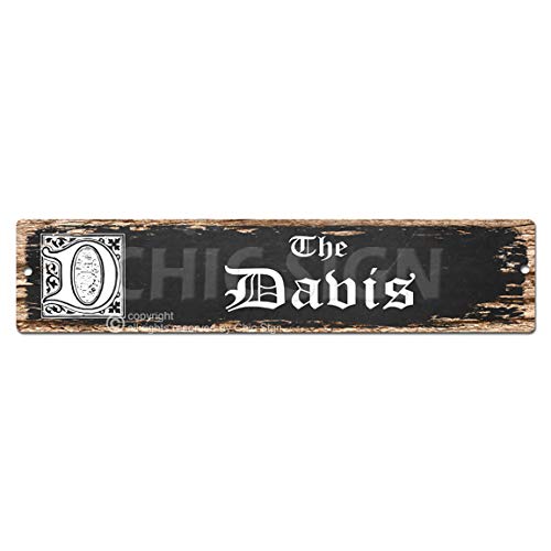 Amazon.com: The DAVIS Family name Plate Sign Vintage Rustic Street