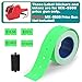 Lineba MX5500 Price Gun Label Stickers Kit, 10 Rolls Label Stickers & 2 Piece Refill Ink Rolls, 5000pcs Green Price Tag Gun Labels and Extra Ink Rollers for Retail Shop