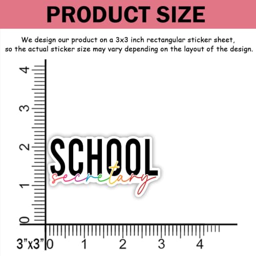 Autocollants de secrétaire scolaire en vinyle - Stickers amusants imperméables pour ordinateur - 4