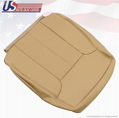 Miniatura 2 de Compatible con Ford F250 Lariat Driver Top Lean Back Funda de asiento de cuero TAN 2011 2012 2013 2014