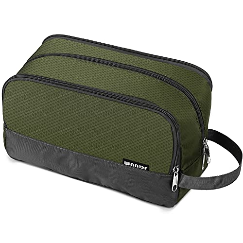 Image of WANDF Travel Toiletry Bag for Men, Small Dopp Kit for Toiletries