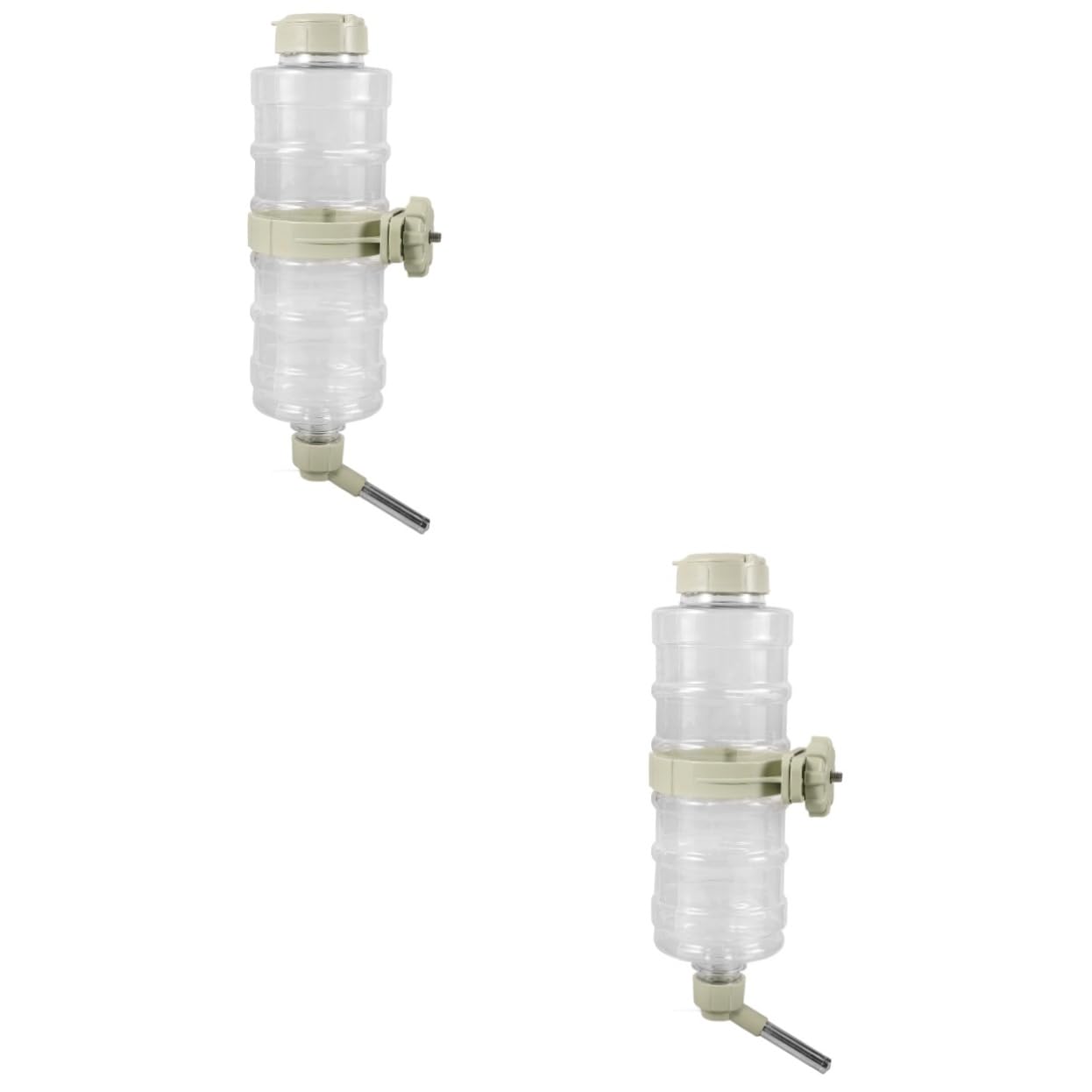 HANABASS 2pièces Distributeur Eau Automatique pour Animaux De Compagnie Abreuvoir Suspendu pour Chiens Et Rongeurs Résistant Et Pratique Évite Les Déversements