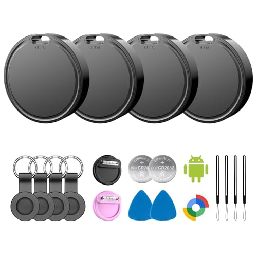 Air Tags for Android,Air Tags-4 Pack Android,Air Tracker Tags with 6 Case,2 Year Battery Life,Google...