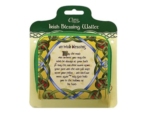 Royal Tara Irish Blessing Wallet with Zip Closure and Compartments 100% PU Leather 4.33” Unique Gift Idea2