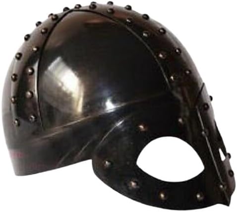 Viking helmet handmade metal Viking mask helmet Large size helmet Viking spectacle helmet New Viking helmet Blackened Viking helmet Black Viking helmet