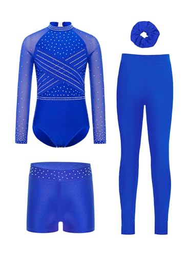 Leotards gymnastique pour filles manches longues avec legging
