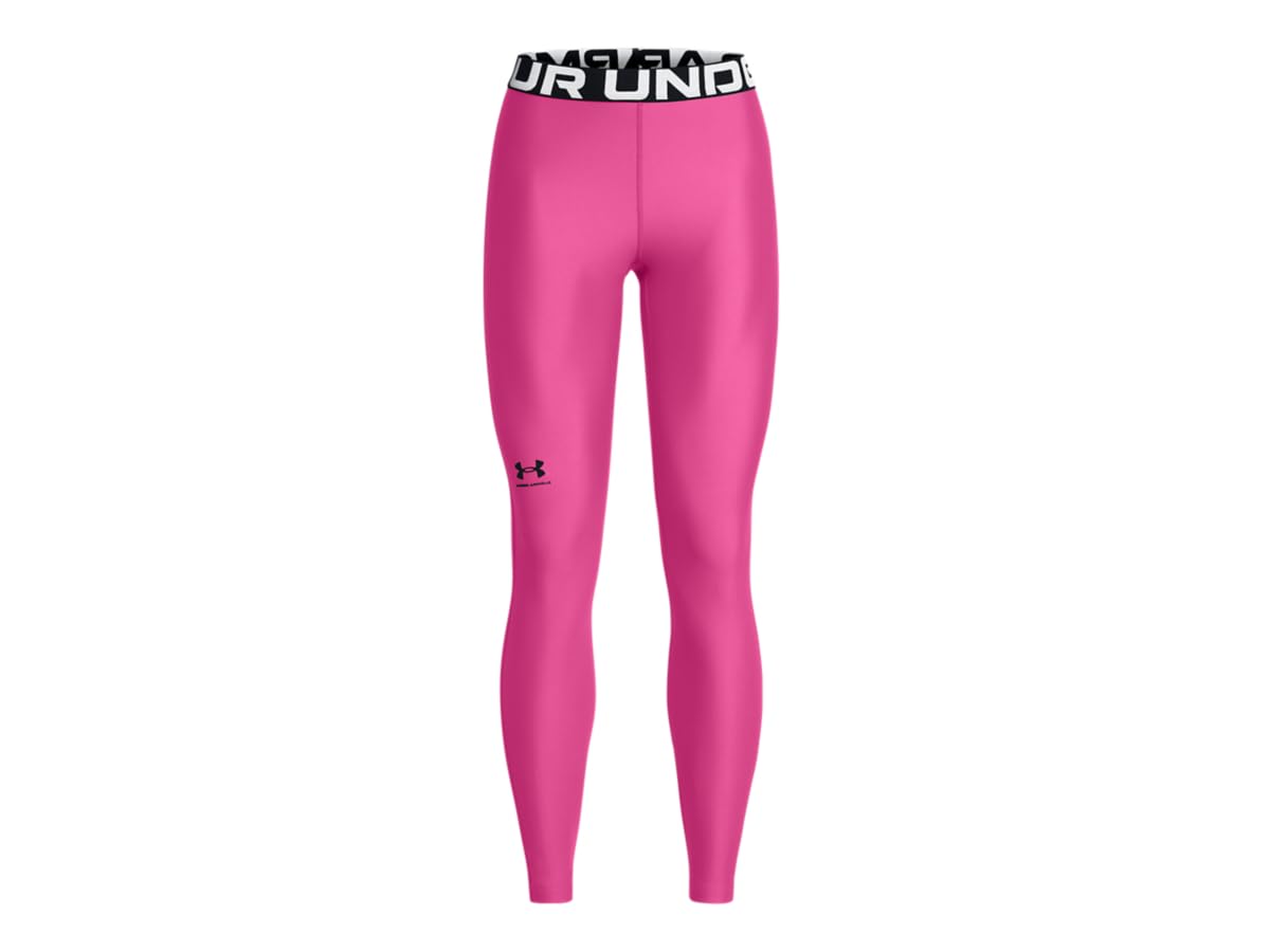 Under Armour Womens HG Authentics Leggings Sports Bottoms Astro Pink/Black XS