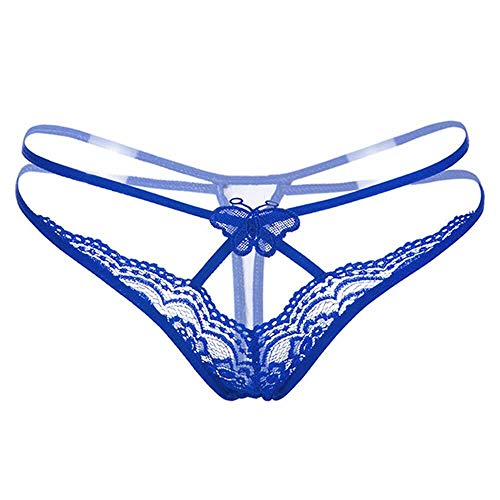 Tanga Fio Dental Rendas Transparente (Preto, U)