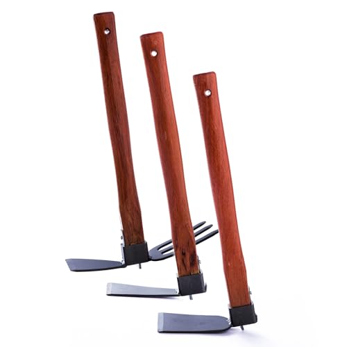 Garden Hoe and Rake for Digging, Weeding, Planting, and Soil Smoothing (C) - Image 7
