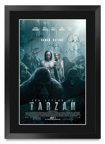 Cuadro enmarcado de colección Tarzan 2016 con firma impresa de Alexander Skarsgård