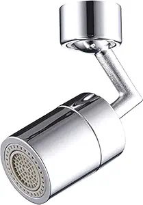 SHREESAMP Faucet Extender 1080 Large-Angle Rotating Faucet Extender Aerator, Universal Splash Filter Faucet Aerator for Bathroom & Kitchen Sink with 2 Water outlet (1_gear faucet)