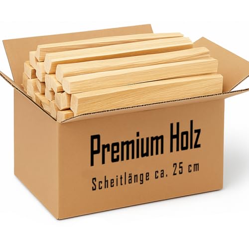 SOUK ONE Premium Anzündholz 5 kg / 10 kg / 15 kg / 20 kg - Ofenfertig getrocknetes Anmachholz aus Kiefer & Fichte 100% Naturprodukt Kaminholz Grillholz Anfeuerholz Kamin Ofen Feuerschale (10kg)