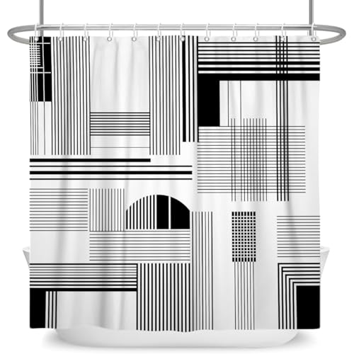 Rideau de douche moderne 130x190 cm imperméable et élégant