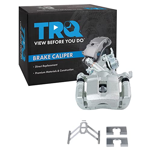 Image of TRQ Rear Left Brake Caliper w /Bracket Drivers Side