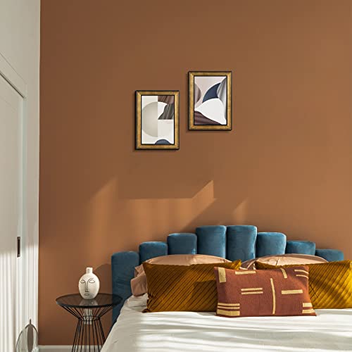 Golden State Art, 8x12 Inch Poster Frame Dark Gold Brown & Bronze, Horizontal And Vertical Wall Display, With Real Glass