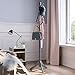 VASAGLE Solid Wood Coat Rack, Free Standing Tree-Shaped Coat Rack with 8 Hooks, 3 Height Options, for Clothes, Hats, Bags, Living Room, Bedroom, Home Office, Gray URCR01GY