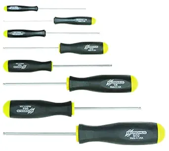 Bondhus 16632 Set Of 8 Balldriver Screwdrivers With Britegua