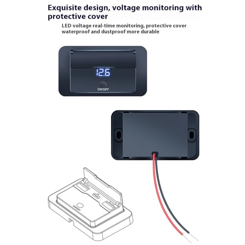 Cargador USB para autocaravana panel de 3 puertos sin taladrar evita daños en cabina 5