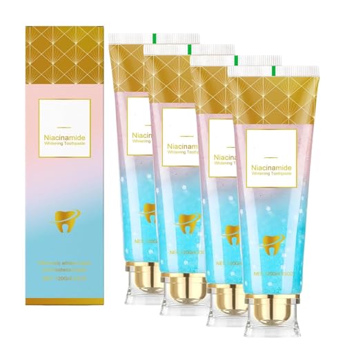 Pasta Dentífrica Blanqueadora, Aliento Frescocuidar Las Encíasreforzar El Esmaltepasta Dentífrica Para El Cuidado Bucal Diario,Limpia Los Dientes En Profundidad,Elimina Suciedad Y Mugre.120g (4)