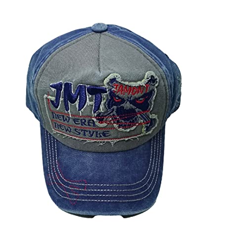 Image of Adjustable Soft Cotton Denim Cap for Men Women Baseball Vintage Washed Distressed Hats Adjustable Stylish Cap Regular Fitted