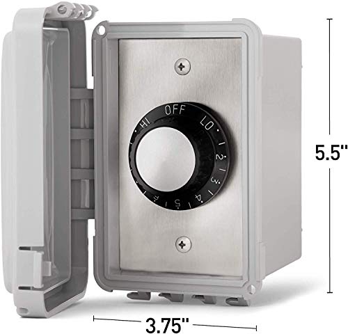 Infratech Inf Input Regulator 14-4210 Single In-Wall Controller With Weatherproof Cover #TOP1