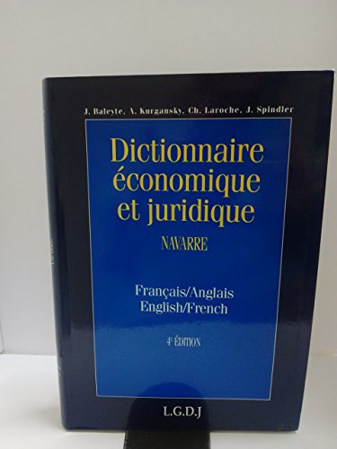 Dictionnaire économique et juridique (Français/Anglais)