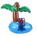 UEOTO Porte-gobelet gonflable pour garder les fruits, la bière, le vin, la piscine, la plage, les fêtes, les jouets aquatiques (cocotier)