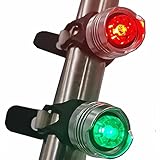 Deals4you Aluminum Portable LED Boating Lights, Led Navigation Lights for Boat Bow or Stern,Backup Lights for Kayak Pontoon Yacht Dinghy (Green-Red)