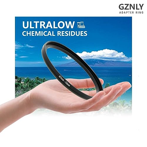 40,5 mm a 67 mm Adaptador de filtro de anéis adaptador de filtro de metal preto adaptador de anel de