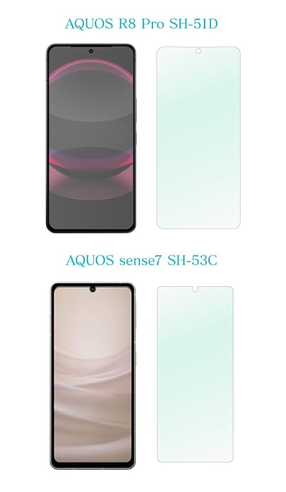 SHARP AQUOS Sense6スマートフォン(保護フィルム貼り付け済み) 安心の2枚セット】 aquos sense6 フィルム アクオスセンス6