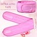 Hoteam 30 Pack Spa Headband Facial Esthetician Hair Wrap for Women Adjustable Makeup Sports Shower Stretch Towel with Tape(Pink)