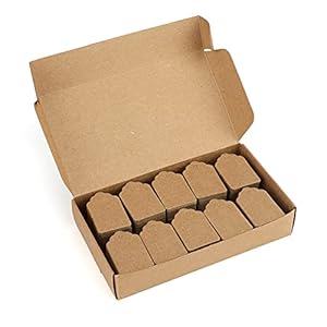 G2PLUS Brown Mini Blank Price Tags, 1000...