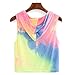 Produktbild Heiß!!! LSAltd Frauen Mode Print Hoodie Sweatshirt Patchwork Langarmshirts Farbverlauf Kapuze Pullover Tops Langarm Bluse Regenbogen Tops Jumper
