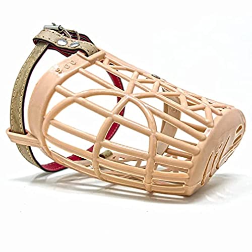 Image of Dog Mouth I Cover Muzzle I Bite Guard with I Adjustable Handy I Strap Collar for Dog I (Muzzle Size-5)