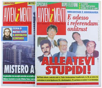 AVVENIMENTI. Settimanale dell'altritalia. Anno