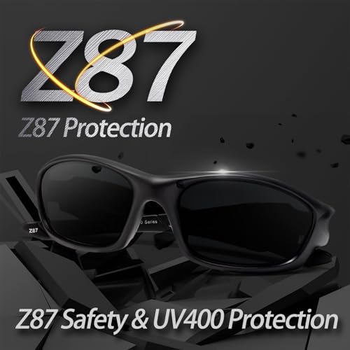WISTON Z87 Sunglasses for Men Wrap Around Sport Safety Glasses UV400 Impact Resistant Eyewear for Driving Cycling W87023