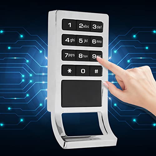 Fechadura de porta de entrada sem chave, fechadura de teclado de toque digital Liga de zinco para ga