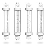 HeatingLux R7S Food Heat Lamp Bulb 300W Gantry Heating Lamp 118MM Jacketed Light Halogen Gantry Kit Food Safe Lamp 240v for Buffets, Catered Event, 4 PCS