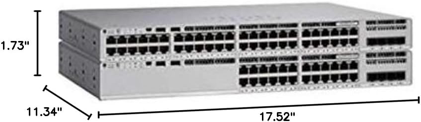 Dimensions of the Cisco C9200L-24T-4G-E switch