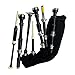 Scottish Bagpipe Set Folk Culture Heritage Musical Instruments Rosewood Black Finish Sliver Mounts Black Tartan Bag Cover Includes Free Tutor book Cane Drones
