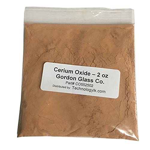 Gordon Glass™ Cerium Oxide High Grade Polishing Powder - 2 Oz