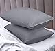 Utopia Bedding Waterproof Zippered Pillow Encasement – Pillow Protectors Jersey - 20 x 38 Inches (Pack of 2, King, Grey)